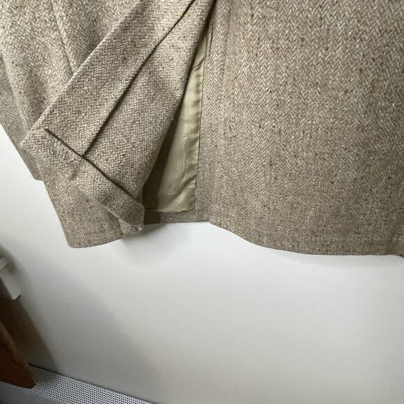 VTG Clubman Anderson Little Tan Beige Wool Blazer Sport Jacket Elbow Patches 40S - Picture 13 of 15